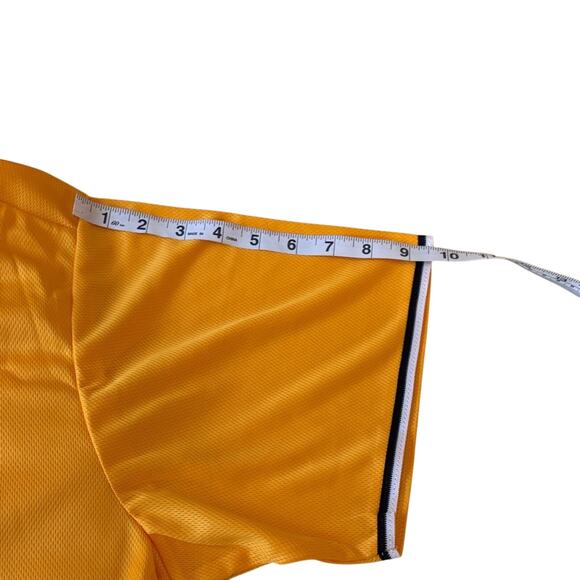 Yellow Baseball Jersey with Black Lettering - Picture 5 of 7